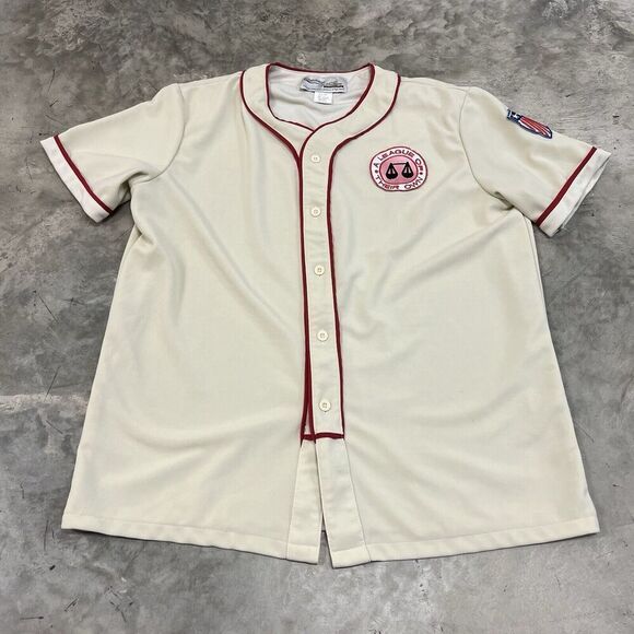 A League of Their Own Movie Baseball Jersey Size Adult XL Button Up - Picture 1 of 7